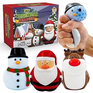 YoYa Toys Christmas Squishies Beadeez – Water Beads Squeeze Balls for Anxiety & Stress Relief, Focus, & Relaxation, Slow…