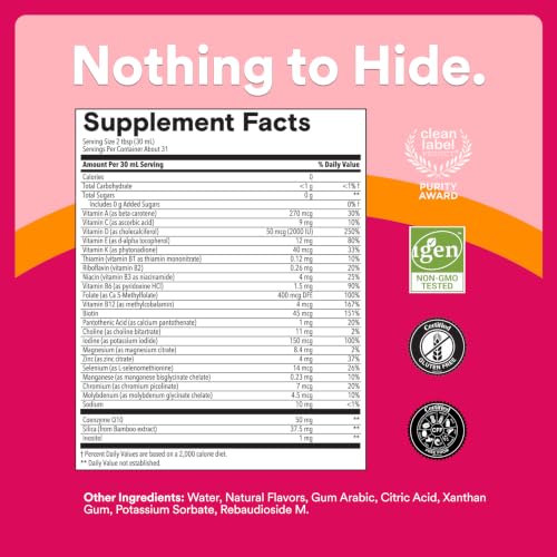 SmartyPants Zero Sugar Liquid Multivitamin for Women