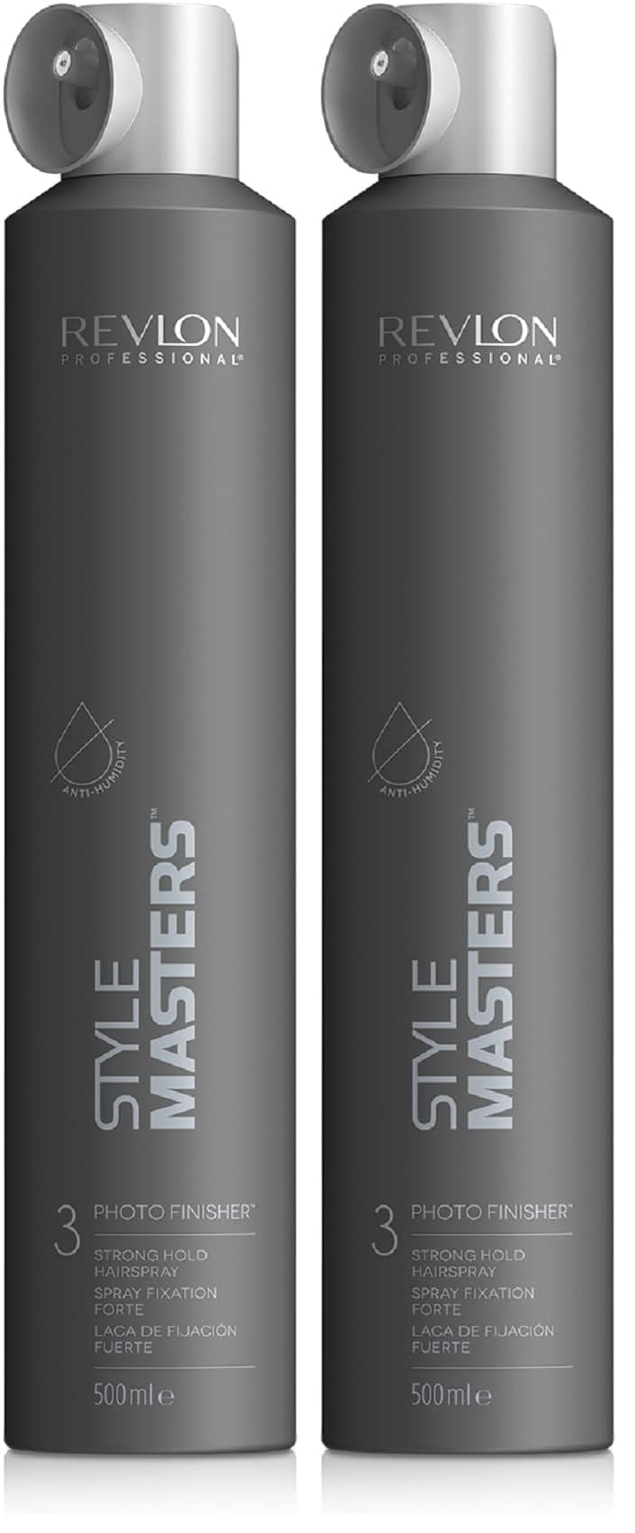 Revlon Professional - Style Masters Must-Haves Photo Finisher - Spray coiffant à séchage rapide - 24 heures de tenue - Préserve la couleur - 500ml