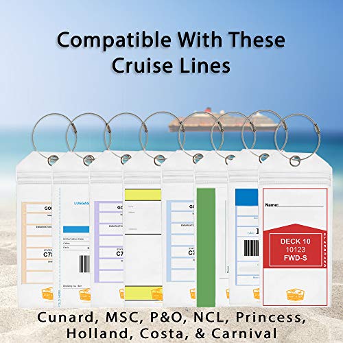 Cruise Luggage Tags for Carnival Cruise | NCL Norwegian Cruise Line | MSC Cruises | Princess Cruises | Cruise Essentials Cruise Accessories Must Haves3