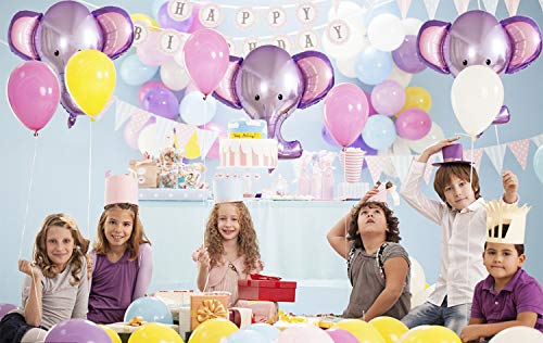 4Pcs Head Safari Elephant Gender Reveal Baby Foil Balloon - Kids Baby Shower Party Theme Birthday Party Decorations Supplies Favors Cosplay Party, Family Party Wedding Party （26 Inches） #TOP2