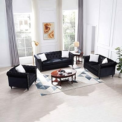 ATY Piece Velvet Sofa Set Couch, Loveseat, Ecuador Ubuy