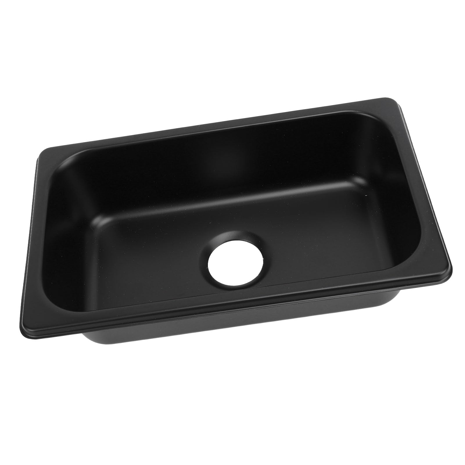 Luocute Lavabo de Acero Inoxidable 304, Lavamanos Rectangular con Desagüe
