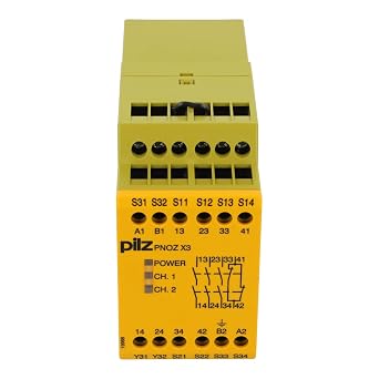PNOZ X3 24VAC/24VDC | PNOZ X3 24VAC 24VDC 3n/o 1n/c 1so | 774310 | PILZ Safety Relay, 1/2 Channel Wiring, 3NO, AUTO,E Stop Monitor, 24V AC/DC, W45MM, Screw Terminal