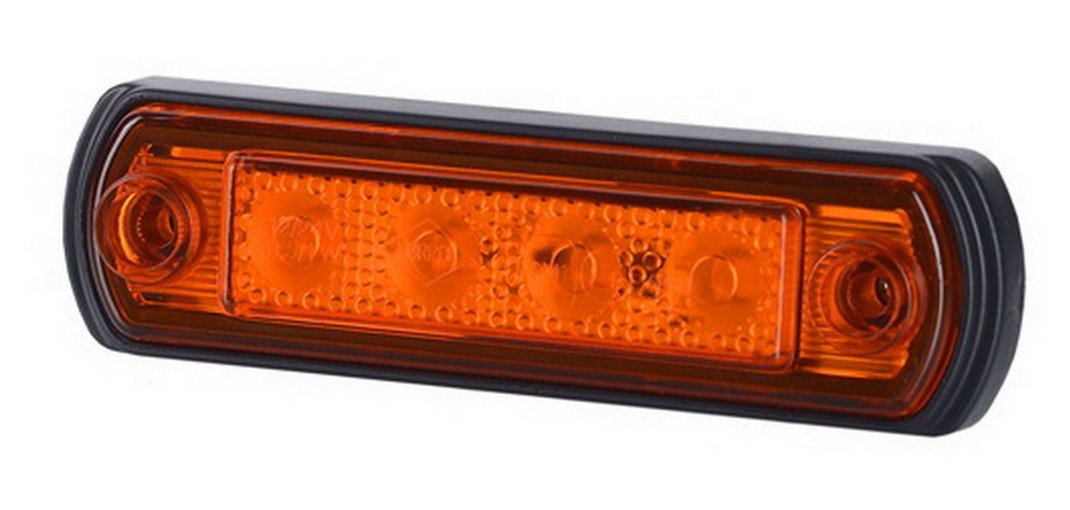 8 x 4 SMD LED Orange Begrenzungsleuchte Seitenleuchte 12V 24V mit E-Prüfzeichen Positionsleuchte Auto LKW PKW KFZ Lampe Leuchte Licht Gelb Universal