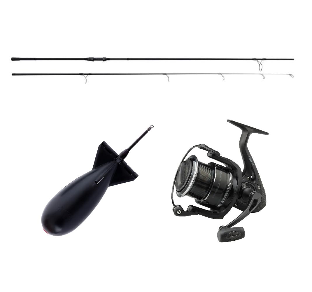 Spodcombo Xtra Distance – Prologic C-Series 3,60m 5lbs Spod Rute + Dam Quick Darkside 7000 Rolle + Futterrakete