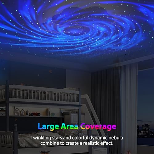 Image of USB Powered Mini Galaxy Night Light Sound-Activated LED Party Light 10ft USB Ideal for Christmas, Raves, Home Karaoke, Dance, Clubs, Bar Parties, Matte Black