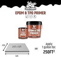 Vista 6 de Liquid Rubber Imprimación EPDM y TPO: capa base de alto rendimiento para protección de techo de RV, cámper y remolque, 1 cuarto de galón