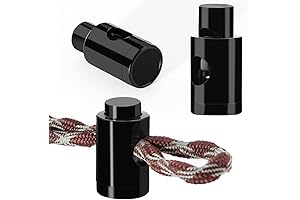 Heavy Duty Single Hole Drawstring Cord Locks with Spring Adjuster for No...