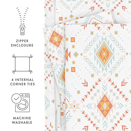Linen Market Duvet Cover Queen (Coral) - Experience Hotel-Like Comfort With Unparalleled Softness, Exquisite Prints & Solid Colors For A Dreamy Bedroom - Queen Duvet Cover Set With 2 Pillow Shams #TOP4
