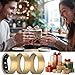 3 Pack Ring Cover Compatible with RingConn Gen 2, Matte Texture Anti-Scratch TPU Ring Protector for RingConn Gen 2 Air Working Out Accessories Men Women (Matte Gold*3, 11)