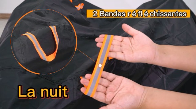 VK Housse de protection pour vélo électrique - avec aération & élastique