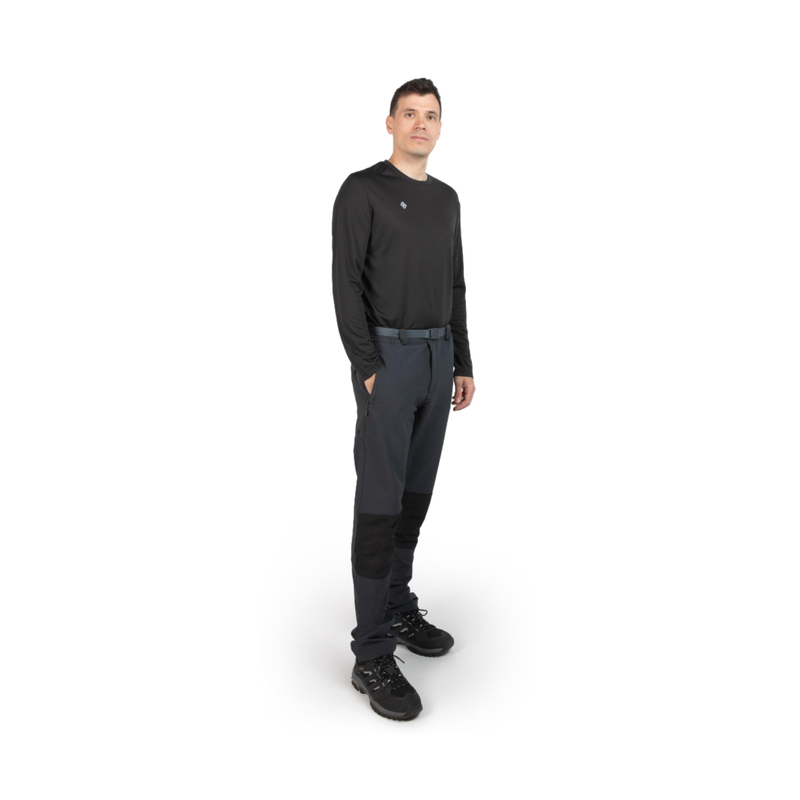 Izas - Pantalón de Senderismo para Hombre - Pantalón Trekking Impermeable y con Bolsillos de Cremallera - Bajo Ajustable Que Protege del Frío - Secado Rápido - Chamonix FW