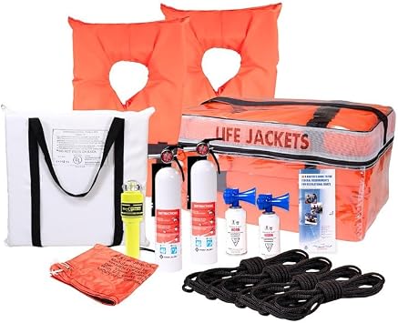 Aqua Pro Marine Boater Safety Kit M42202, for Boats Up to 26 to 32 Foot in Length