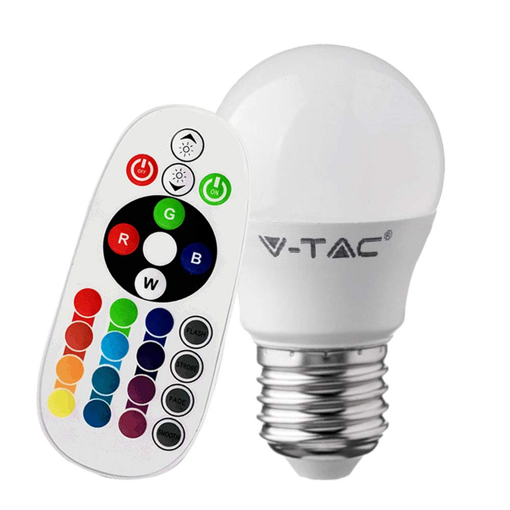 Lampadina E27 colore 3w LED RGB con telecomando