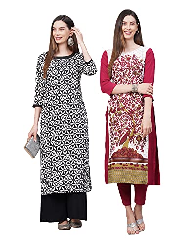 Image of ANNI DESIGNER Women's Crepe Regular Kurta
