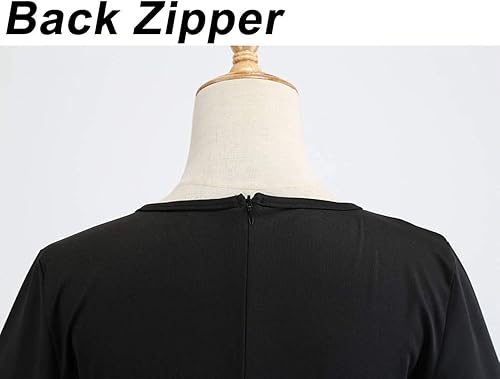 Miniatura 4 de Vestidos de Halloween para mujer de manga larga vestido de cóctel swing esqueleto calabaza impreso fiesta de disfraces disfraz para fiesta