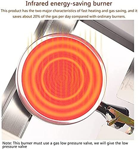 Fritadeira A Gás De Grande Capacidade 6/12L, Fritadeira A GLP De Aço Inoxidável Para Uso Doméstico E