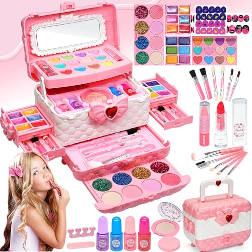 Kids Makeup Sets for Girls - Kids Makeup Sets for Girls 5-8, Maquillaje para Niñas, Play Make Up Kit, Best Toys for Little Girl,Princess Toddler Kid S