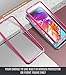 Poetic Guardian Series Case Designed for Samsung Galaxy A70 Case, Full-Body Hybrid Shockproof Bumper Cover with Built-in-Screen Protector, Pink/Clear