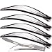 LONEEDY Pack of 12 Large Metal Stoving Varnish Hair Snap Clips, No-slip Hair Clips Barrettes For Women and Girl (Black)