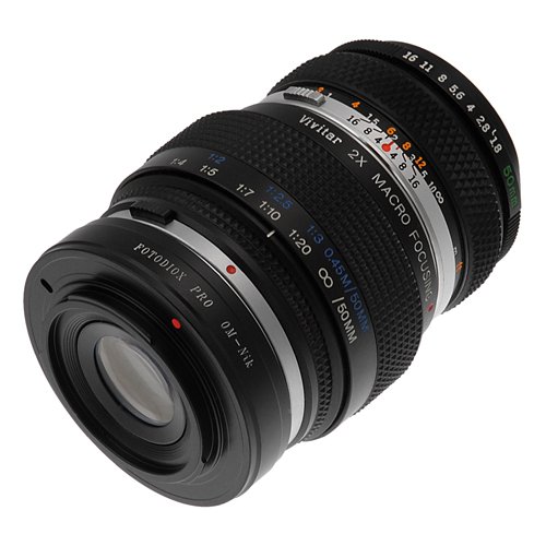 Fotodiox Pro Lens Mount Adapter, Selective 35Mm Olympus Zuiko Lens To Nikon Camera Adapter (Please See Compatible Lens List), Om-Nikon Pro #TOP21