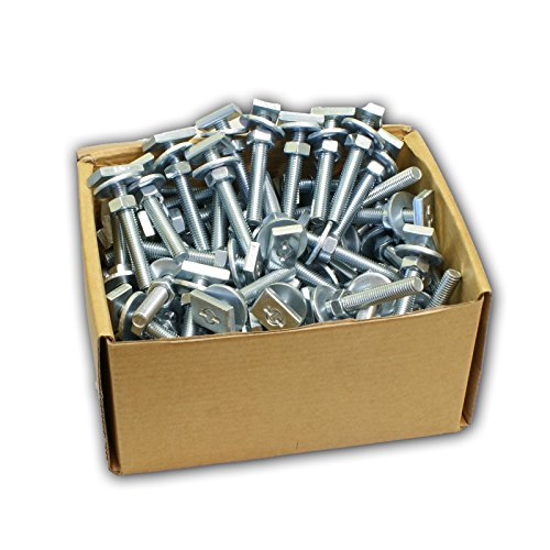 Stabilo-Sanitaer 100x Hammerkopfschrauben M8 x 40 mm Hammerschrauben verzinkt Hammerkopfbefestiger Befestigungsmaterial Montagematerial