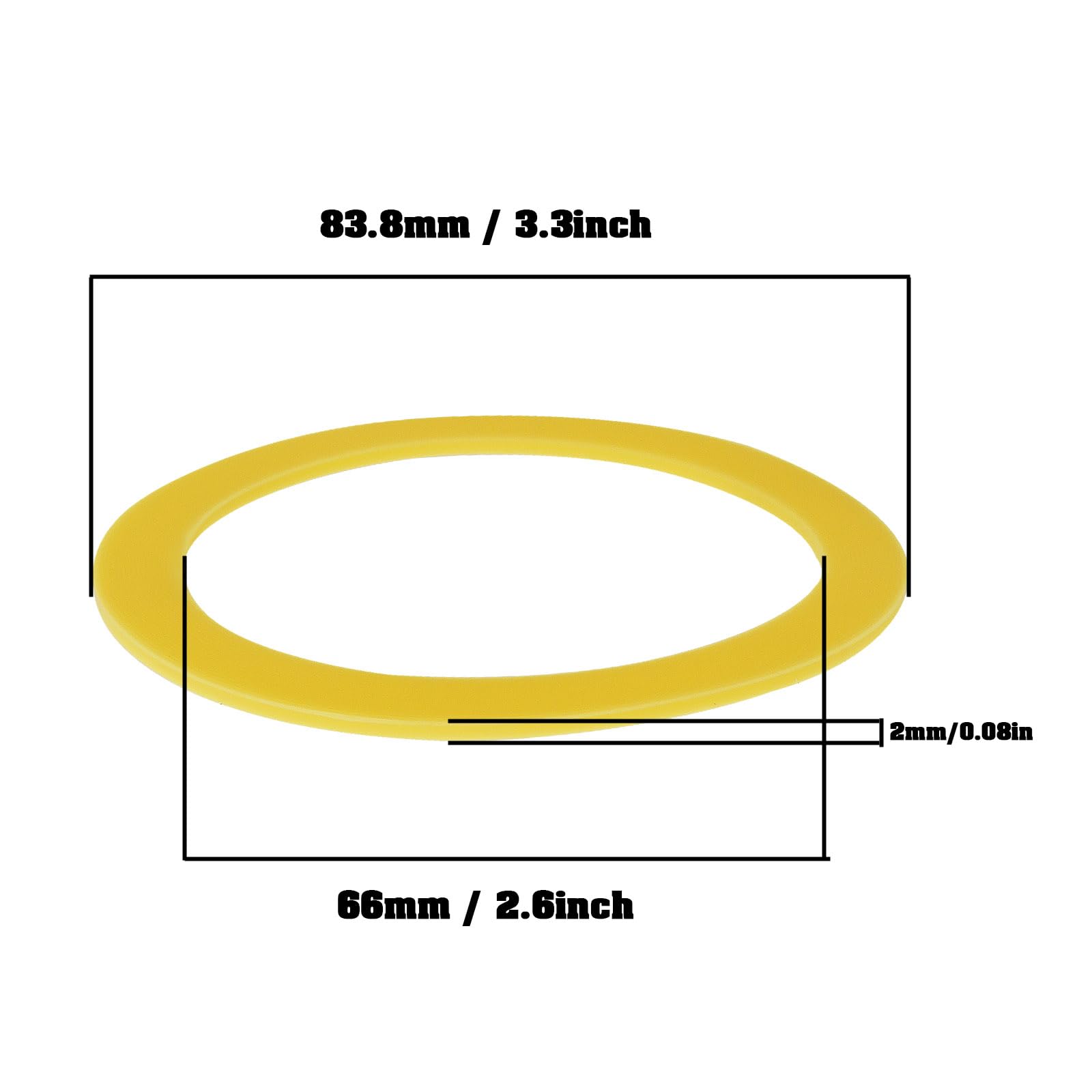 ECSiNG 6 Pcs Flush Valve Seal Toilet Seals Compatible with Kohler Toilet Flush Valves Silicone Replaces Seals Gp1059291 and 2475620 - Image 4