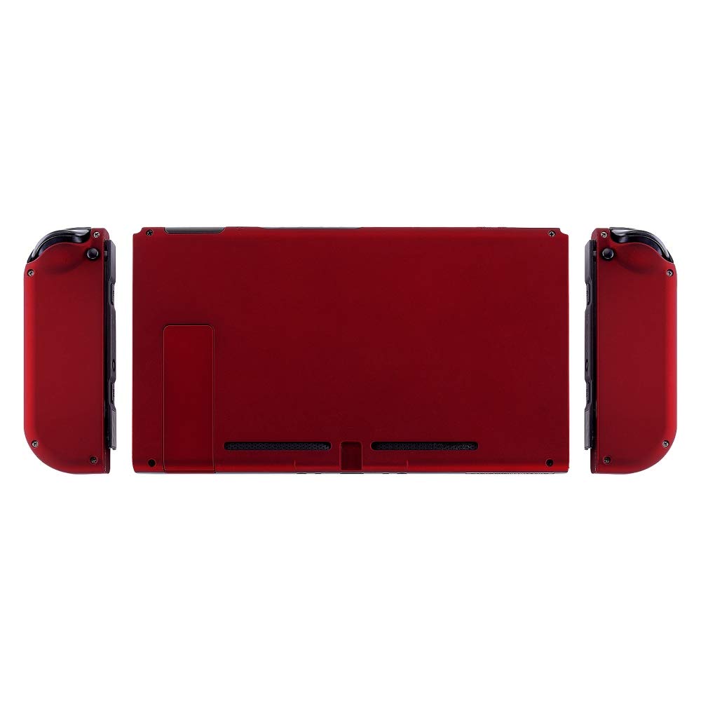 eXtremeRate Cover Pulsanti Kit per Nintendo Switch Joycon Console,Scocca Custodia Case Shell Grip Guscio Tasti Ricambio per Switch Console Controller-Rosso