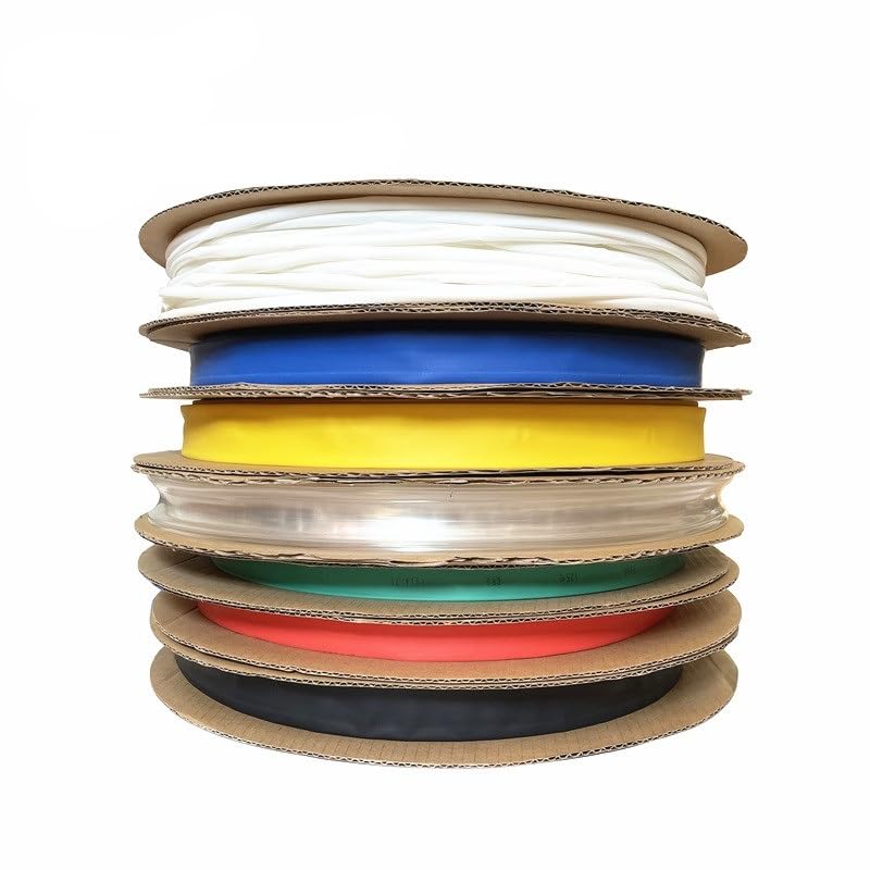 Kabelschlauch,Kabelschutz,Kabelschutzschlauch 2:1 Schrumpfschlauch 1 Meter Schrumpfschlauch Verbinder Wickeldraht Reparaturschlauch Kabelhülse (Color : real red, Size : 40 mm)