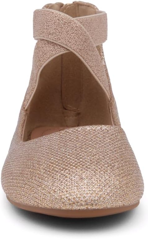 Shoe Land Women's Flats – Dressy & Casual Almond Toe Flat Shoes with Elastic Ankle Strap, Comfortable Slip-On Ballet Flats for Work, Office & Special Occasions - Image 7