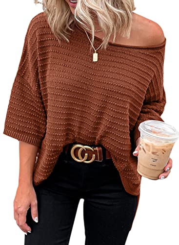 Dokotoo T Shirt Damen Oberteile Sommer Kurzarm Einfarbig Casual Locker...