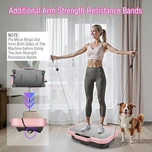 Vibrationplateexercisemachinevibratefitnessplatformforweightloss120speedswholebodyworkoutequipmentwithresistancebandshandlesforwomenmenhomesportgym Urban Country Home Decor Vibration plate exercise machine vibrate fitness platform for weight loss 120 speeds whole body workout equipment with resistance bands handles for women men home sport gym urban country home decor