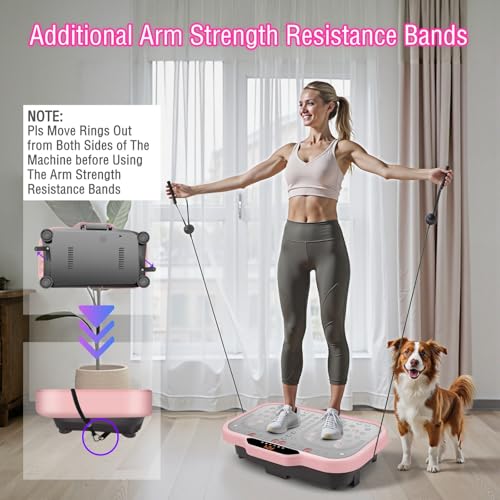 Vibrationplateexercisemachinevibratefitnessplatformforweightloss120speedswholebodyworkoutequipmentwithresistancebandshandlesforwomenmenhomesportgym Urban Country Home Decor Vibration plate exercise machine vibrate fitness platform for weight loss 120 speeds whole body workout equipment with resistance bands handles for women men home sport gym urban country home decor