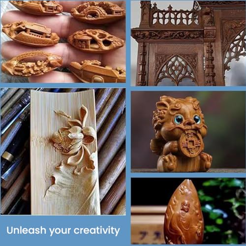 Image of Serplex 6Pcs Carving Bits Detail Carving Bits for Dremel Rotary Tool Engraving Bit Stainless Steel Carving Drill Bit Detailing Engraving Bits Rotary Carving Bits for DIY Wooden Carving Woodworking