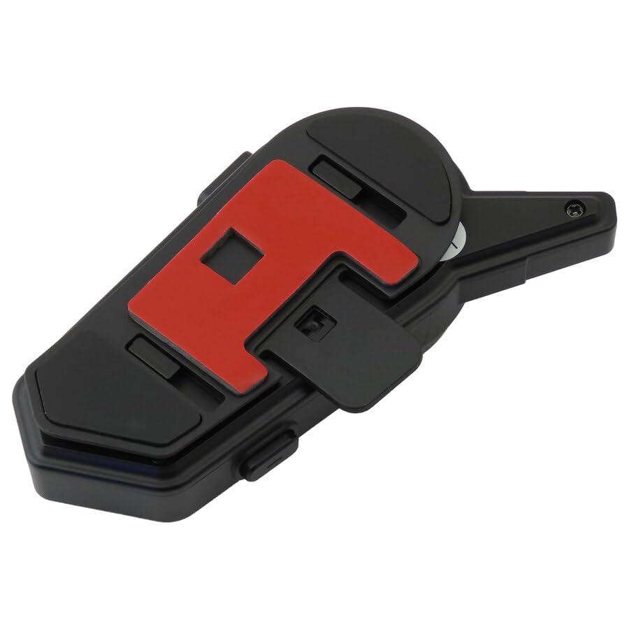 FITZROY Interfono Moto Bluetooth 5.3, Auricolare Casco Moto con Comunicazione 500m, Interphone Moto con Cancellazione Rumore CVC+DSP PRO, Condivisione Musica e Audio Multitasking, Impermeabile IPX6