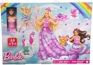 Barbie Dreamtopia Kalendarz Adwentowy, Wielokolorowy, 24 Elementy
