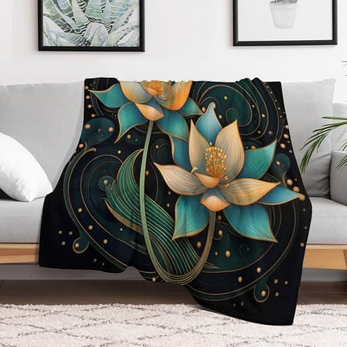 Manta para sofá de flores ideal para tardes de lectura y cine 3