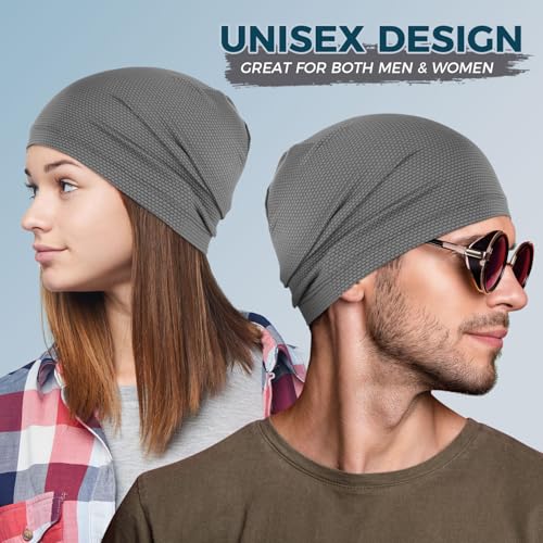 Image of WTACTFUL Cooling Skull Cap Breathable Mesh for Men Women | Lightweight Mesh Thin Quick-drying Moisture-Wicking Motorcycle Cycling Summer Sports Helmet Liner Hard Hat Liner