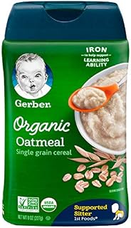 Gerber Baby Cereal, 1st Foods, Oatmeal, Pack - 1