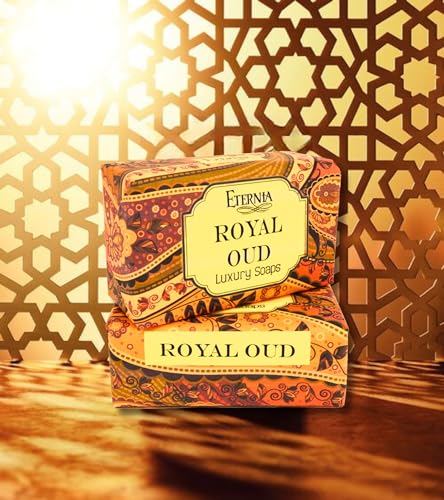 Image of Eternia Royal Oud Soap Bar Face & Body Cleanser with Waterproof Shower Radio | Luxury Bath Combo for Deep Cleansing, Rich Fragrance & Smooth Skin