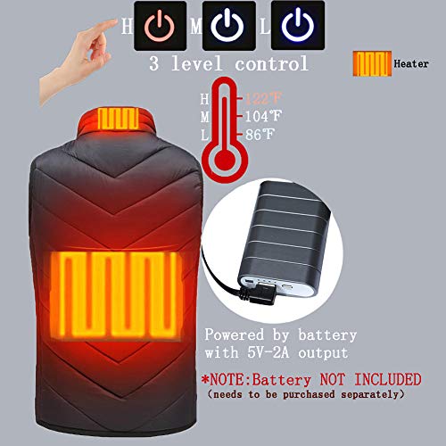 Anthiway Kids Winter Heated Vest Windproof Jacket For Boys Girls Winter Gift(Battery Not Included) #TOP1