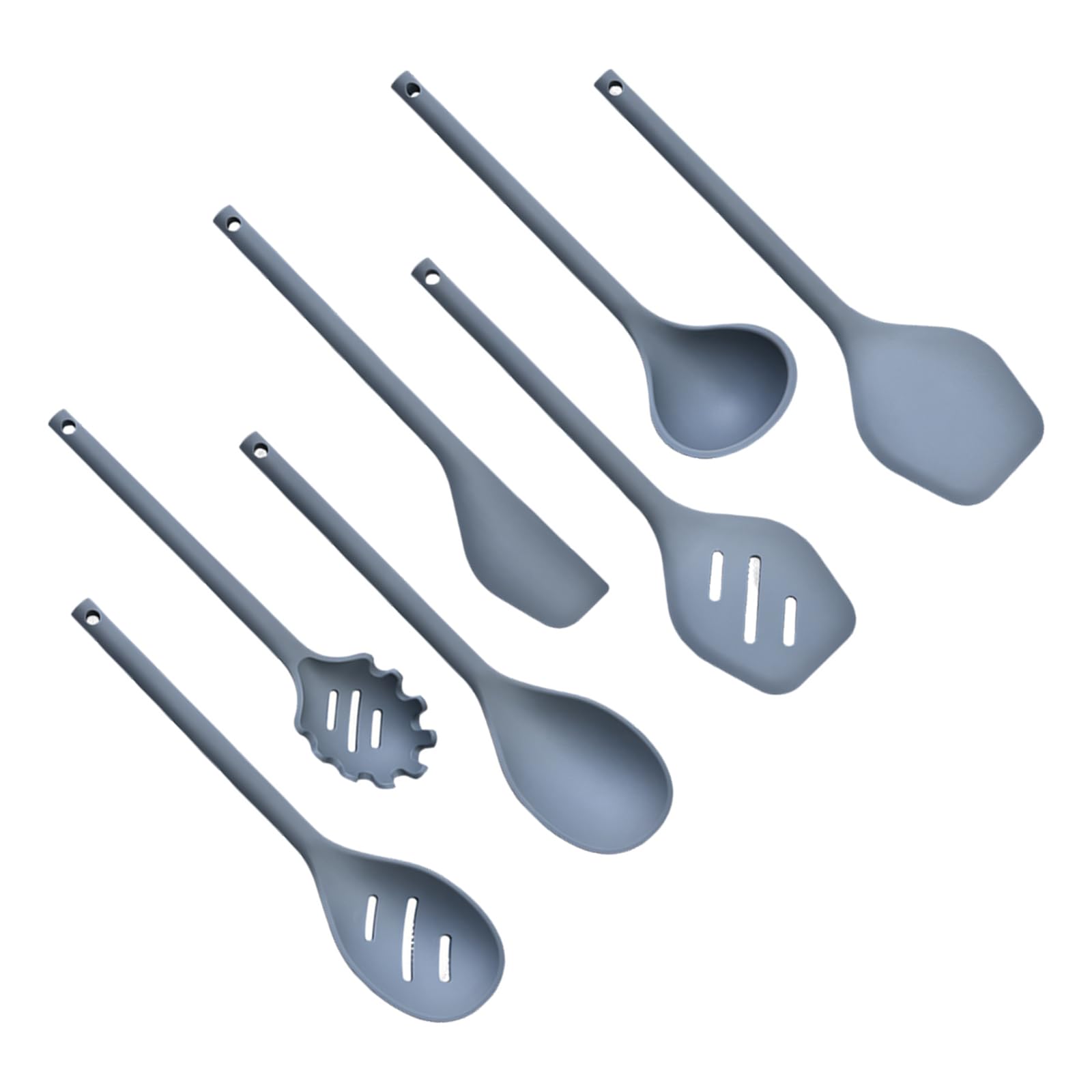 ZEPFJHE Multipurpose Silicone Kitchen Tool Great for Baking and Frying Cooking Utensils Nonslip Handle Spatulas Elastomer Kitchen Tool Set