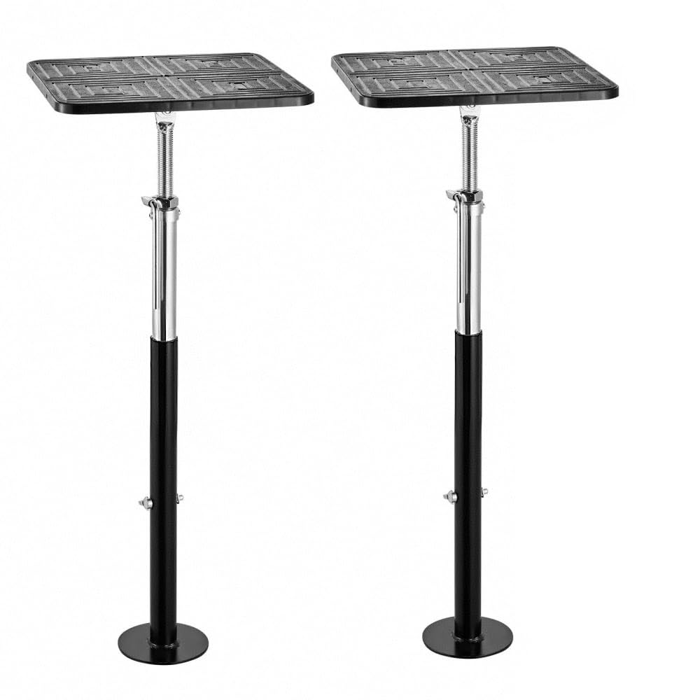 Supporto Scorrimento RV 2 Pezzi, Jack Stabilizzatore Regolabile 54-122CM per Caravan, Portata Massima 500kg, Livellatore per Camper, Rimorchio e Semirimorchio
