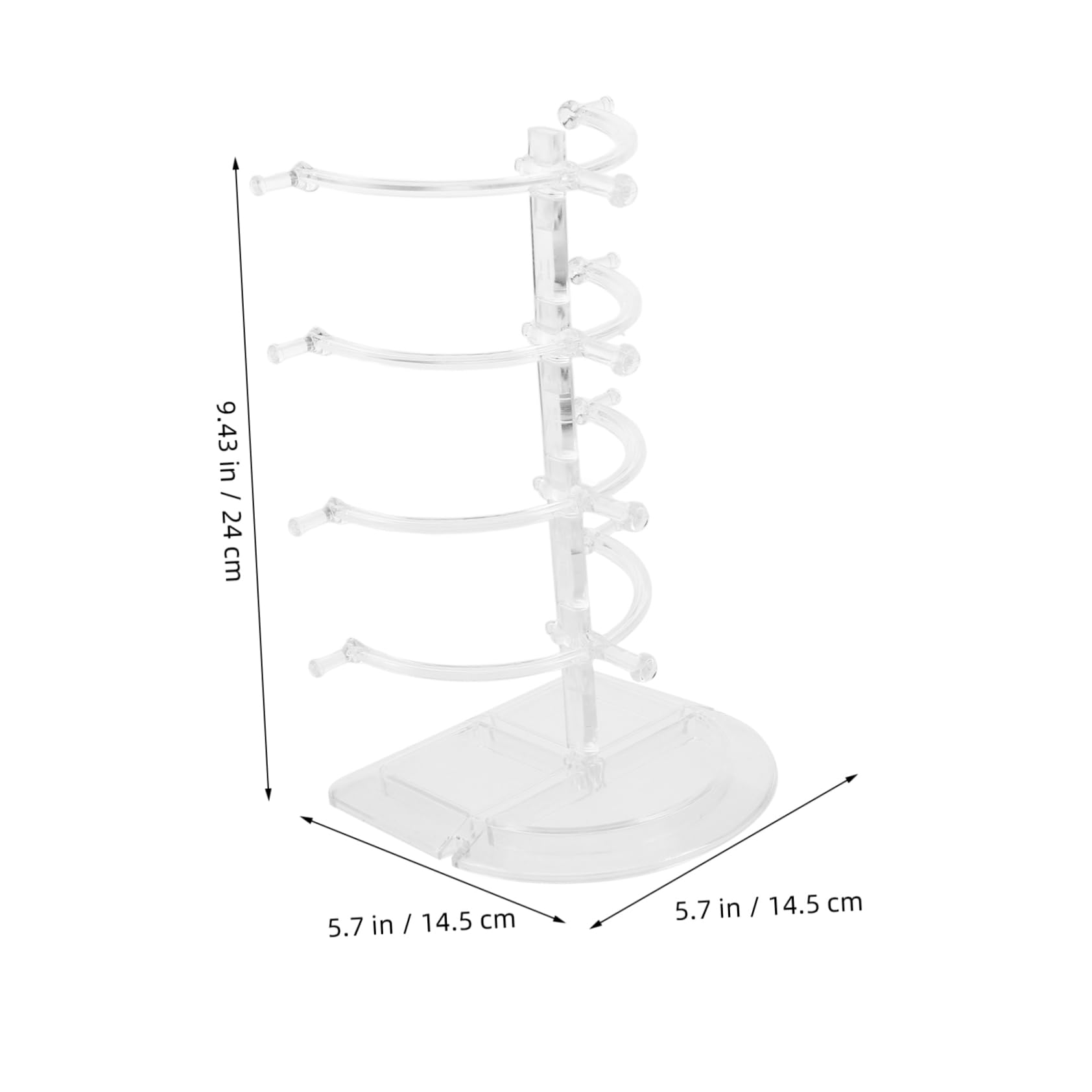 JECOMPRIS Glasses Display Stand Glasses Shelf Eyeglass Organizer Sunglass Holder Organizer Glasses Stand for Multiple Glasses Sunglasses Display Organizer Sunglass Shelf Plastic Transparent