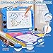 Magnetic Drawing Board Toddler Toys with Legs for Girls Boys, Color Sketch Writing Scribble Doodle Pad Travel Games, Educational Learning Kids Toys for Birthday Gift Christmas Stocking Stuffers(Blue)