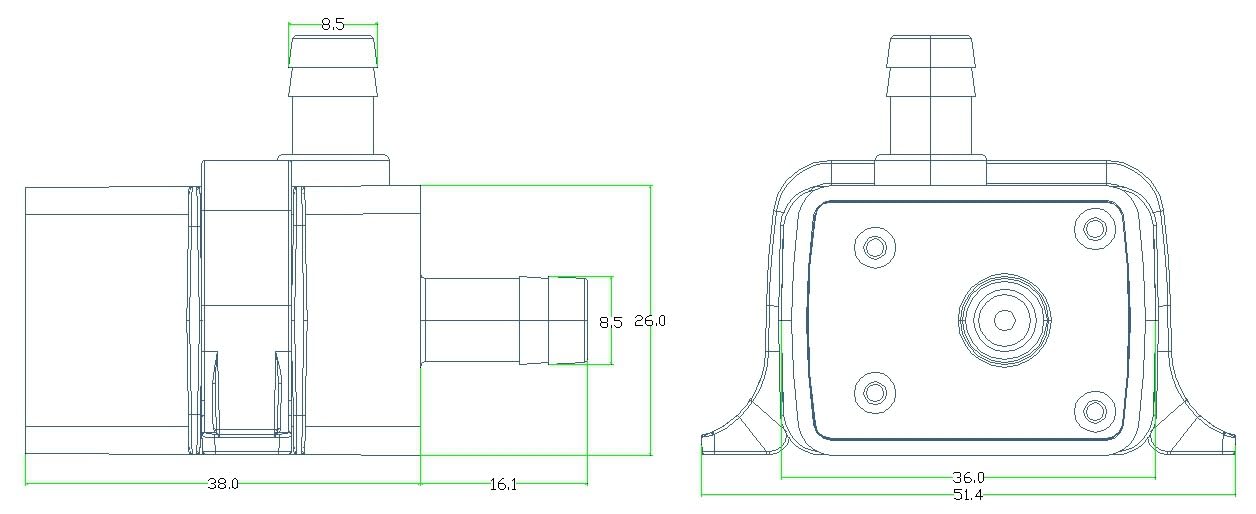 CONQUERALL Pompa bezszczotkowa DC 12 V 63 GPH 3 m 5 W pompa zanurzeniowa z rurką 1 m i zasilaczem (UE) do samodzielnego chłodzenia wodą PC