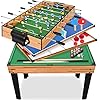 SereneLife Multi Game Table, 48” Sports Arcade Games with Accessories, Ping Pong, Hockey, Pool Billiards, Soccer Foosball All in One, for Indoor and Outdoor, Family, Kids and Adults