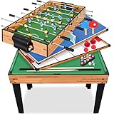 SereneLife Multi Game Table, 48” Sports Arcade Games with...