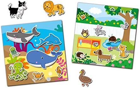 Galt Toys, Reusable Sticker Book - Animals, Sticker Books, Ages 3 Years Plus